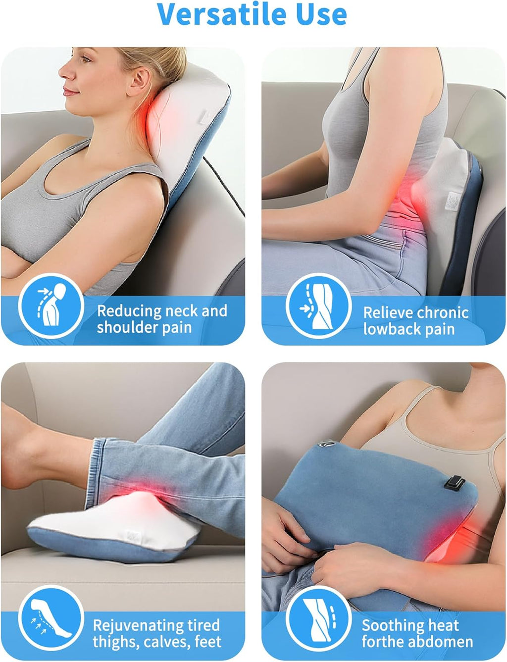 Back and Neck Massage Pillow