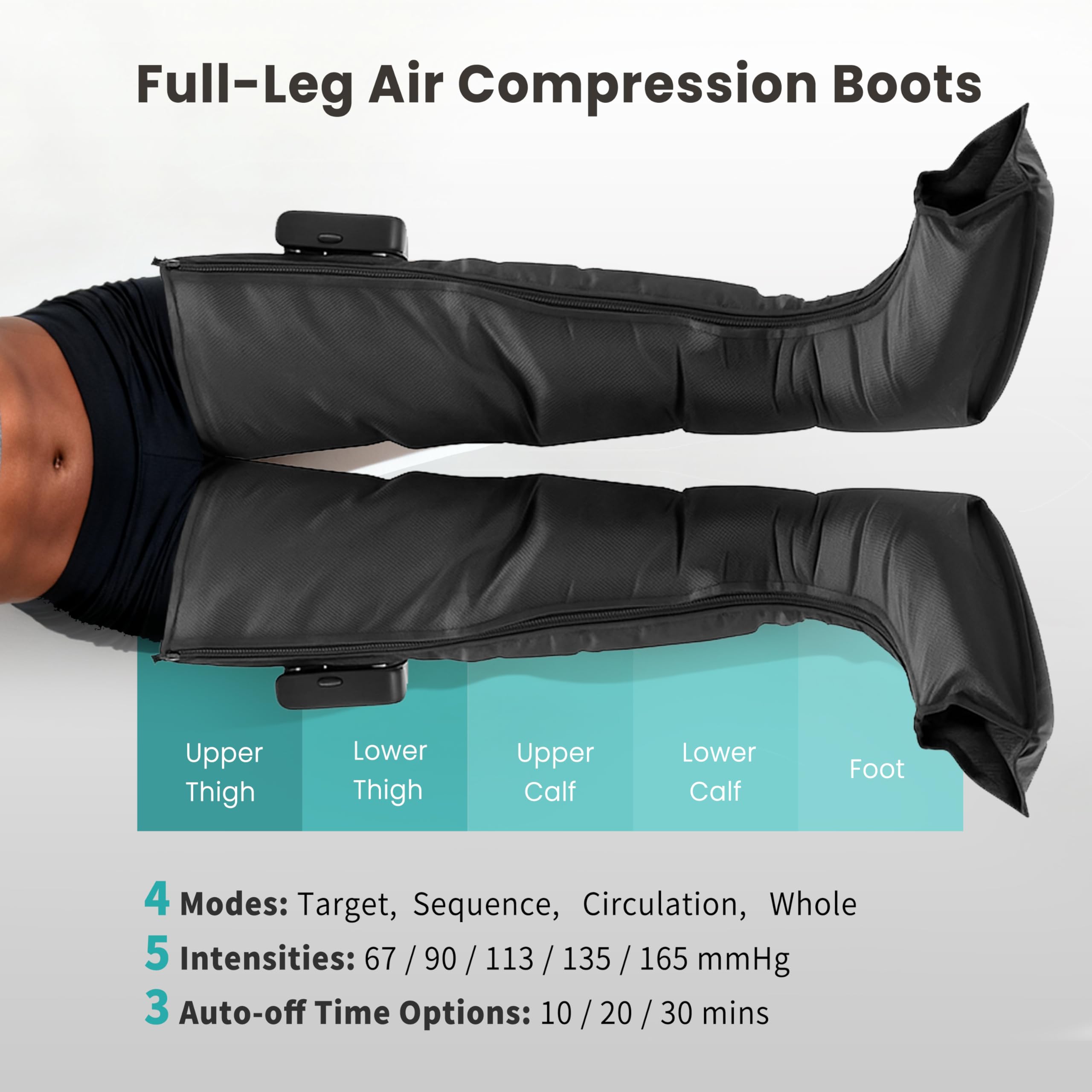 Professional Air Compression Leg Massager for Circulation and Pain Relief