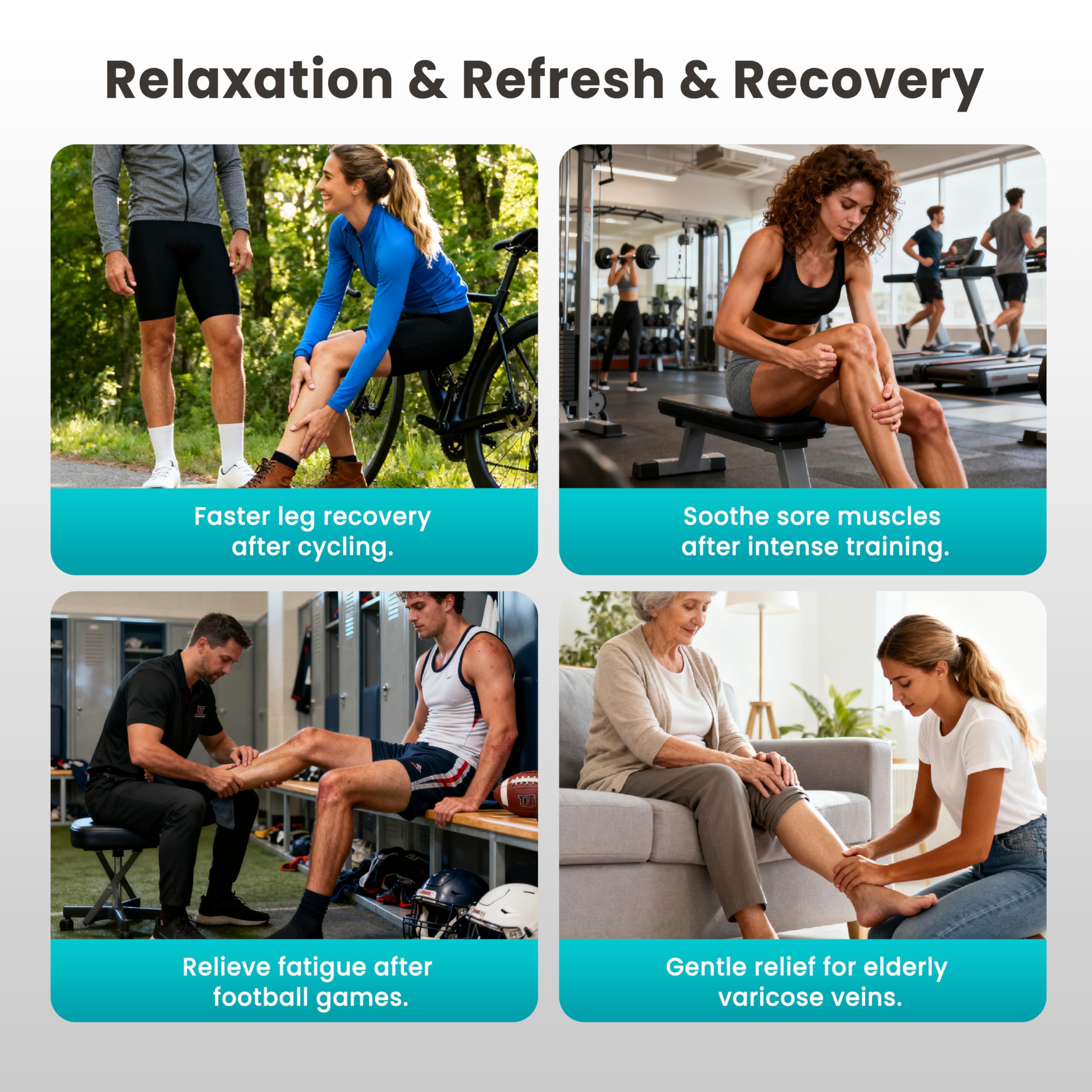 Professional Air Compression Leg Massager for Circulation and Pain Relief